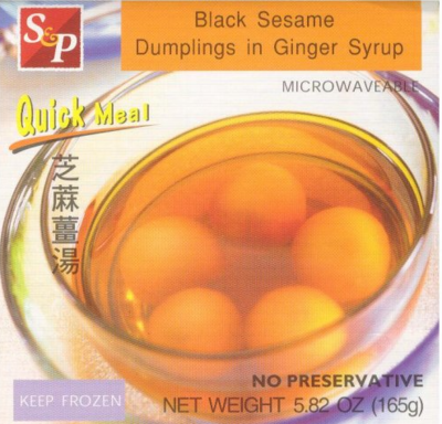S&amp;P - BLACK SESAME DUMPLING IN GINGER SYRUP 12X5.82OZ/CASE (#13807014)