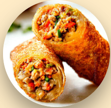 FOODIE J CHICKEN AND VEGETABLE EGG ROLL (3OZ) - 60PCS/CASE