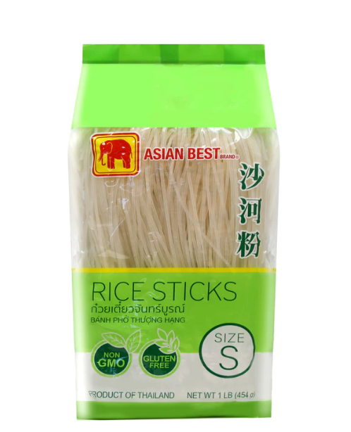 NOODLE-ASIAN BEST RICE STICK NOODLES 2MM - 30X1LB/CASE