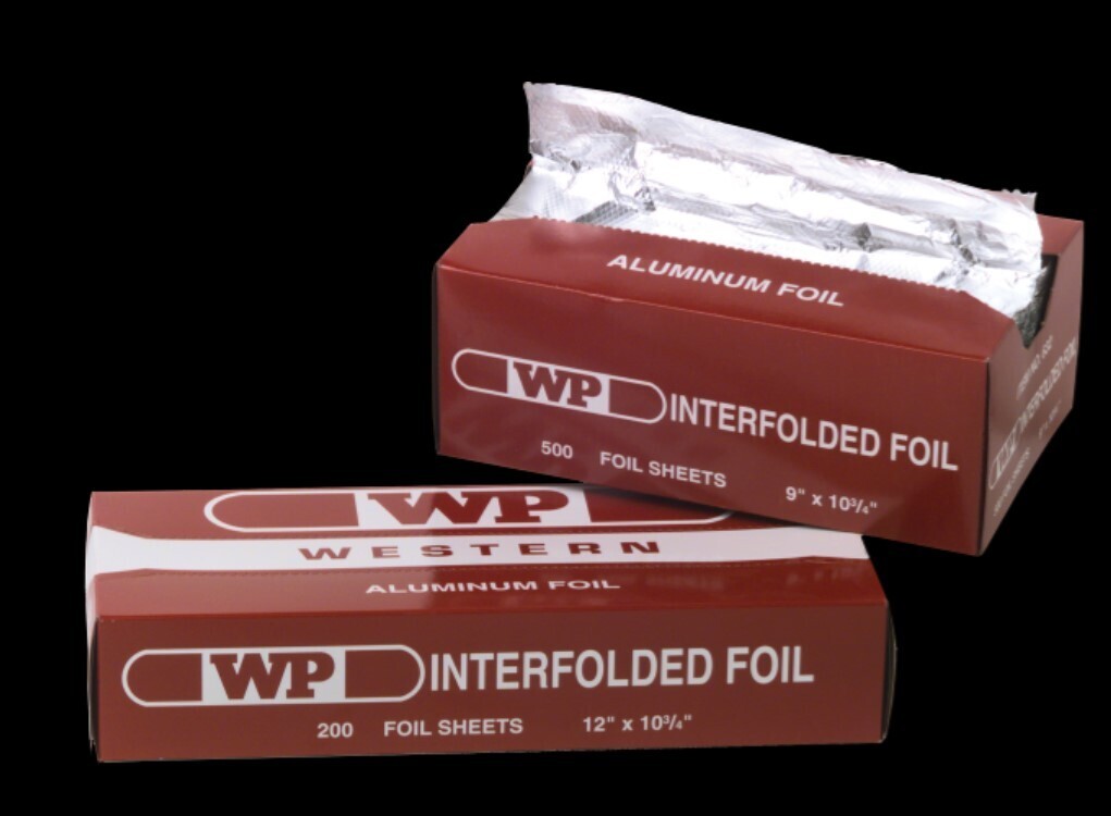 633 POP-UP INTERFOLDED FOIL SHEETS (12&quot;x10.75&quot;) 200 SHEETS/BOX