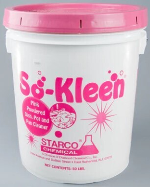 SO-KLEEN ​STARCO PINK POWDERED DISH, POT AND PAN CLEANER 50LB/BUCKET