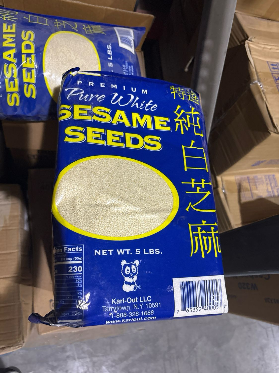 WHITE SESAME SEEDS 5LB