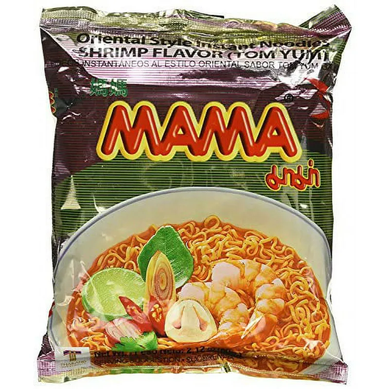 MAMA BRAND INSTANT NOODLES SHRIMP TOM YUM FLAVOR 30 X 60G /BOX
