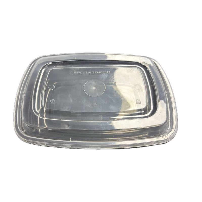 BLACK CONTAINER-PLASTIC MICROWAVABLE TO GO CONTAINER 26 OZ ---FH-68