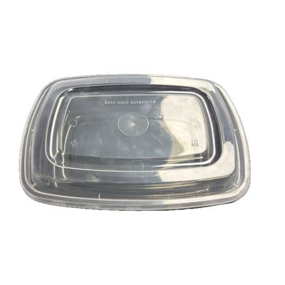 BLACK CONTAINER-PLASTIC MICROWAVABLE TO GO CONTAINER 26 OZ ---FH-68