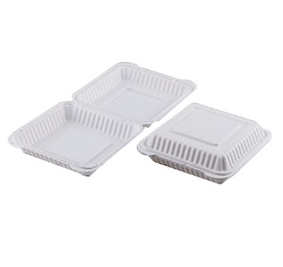 EP-91 DISPOSABLE PLASTIC LUNCH BOX WITH 1 COMPARTMENT (9"X9"X2.7") 150CT/CASE