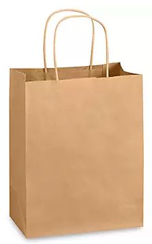 LARGE SHOPPING BAG W/ TWISTED HANDLE (13”X7”X17”) - QTY 250