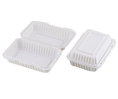 EP206 WHITE PLASTIC CONTAINER WITH 1 COMPARTMENT (9"X6"X2.5") 150CT/CASE