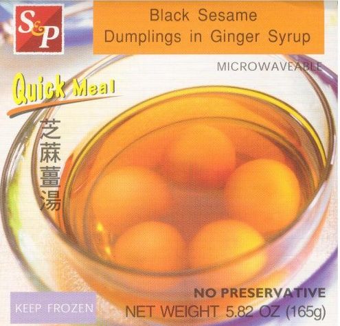 S&amp;P - BLACK SESAME DUMPLING IN GINGER SYRUP 12X5.82OZ/CASE (#13807014)
