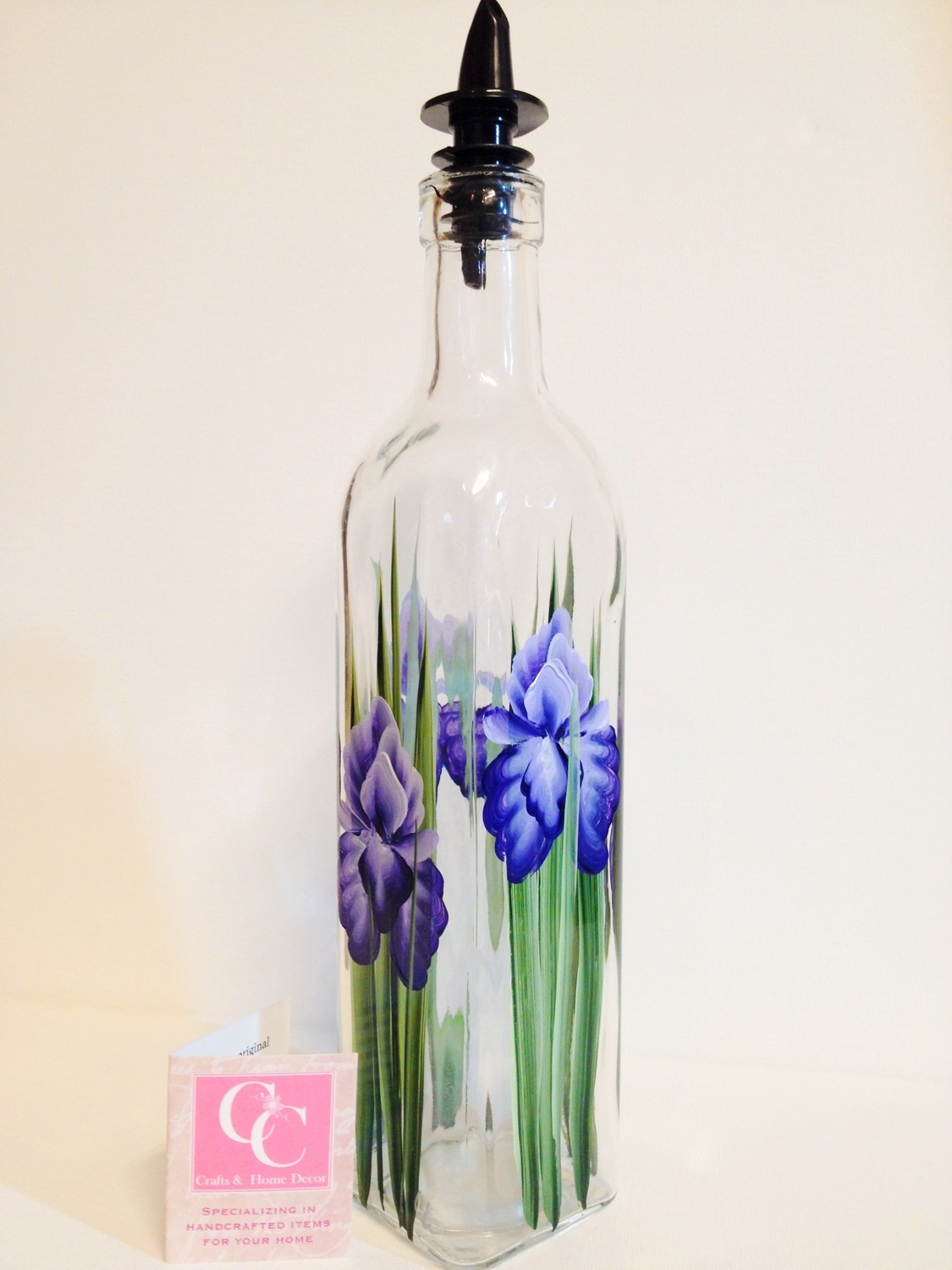 Hand Painted Everything Bottle - Iris
