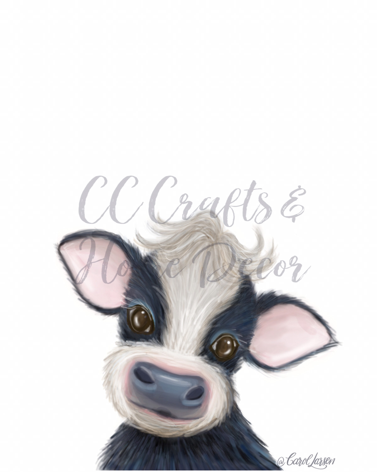 Baby Cow Art Print