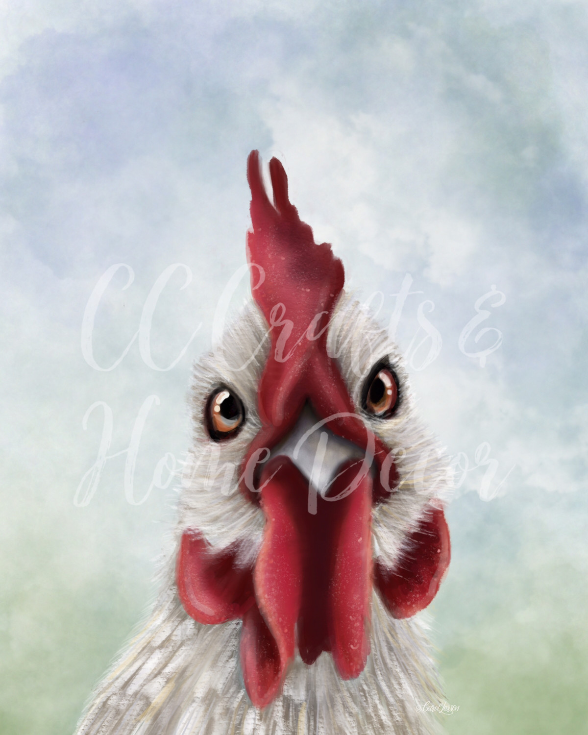 Farmhouse Hen/Chicken Art Print