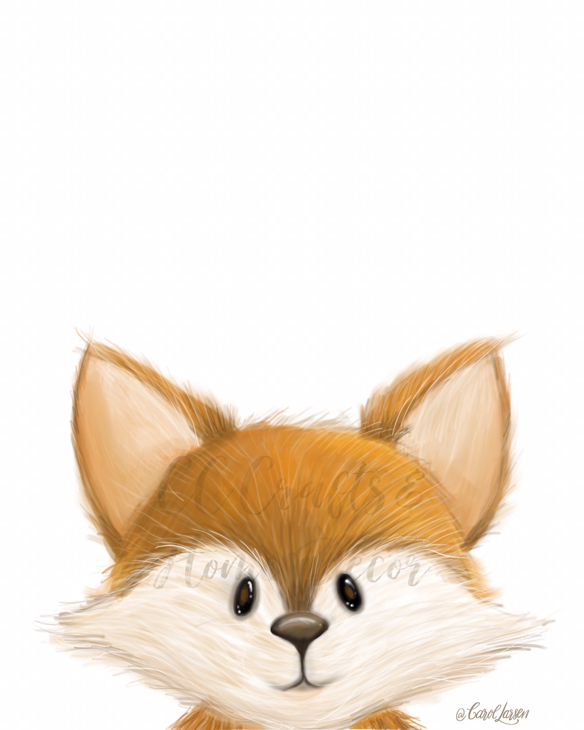 Fox Woodland Animal Art Print