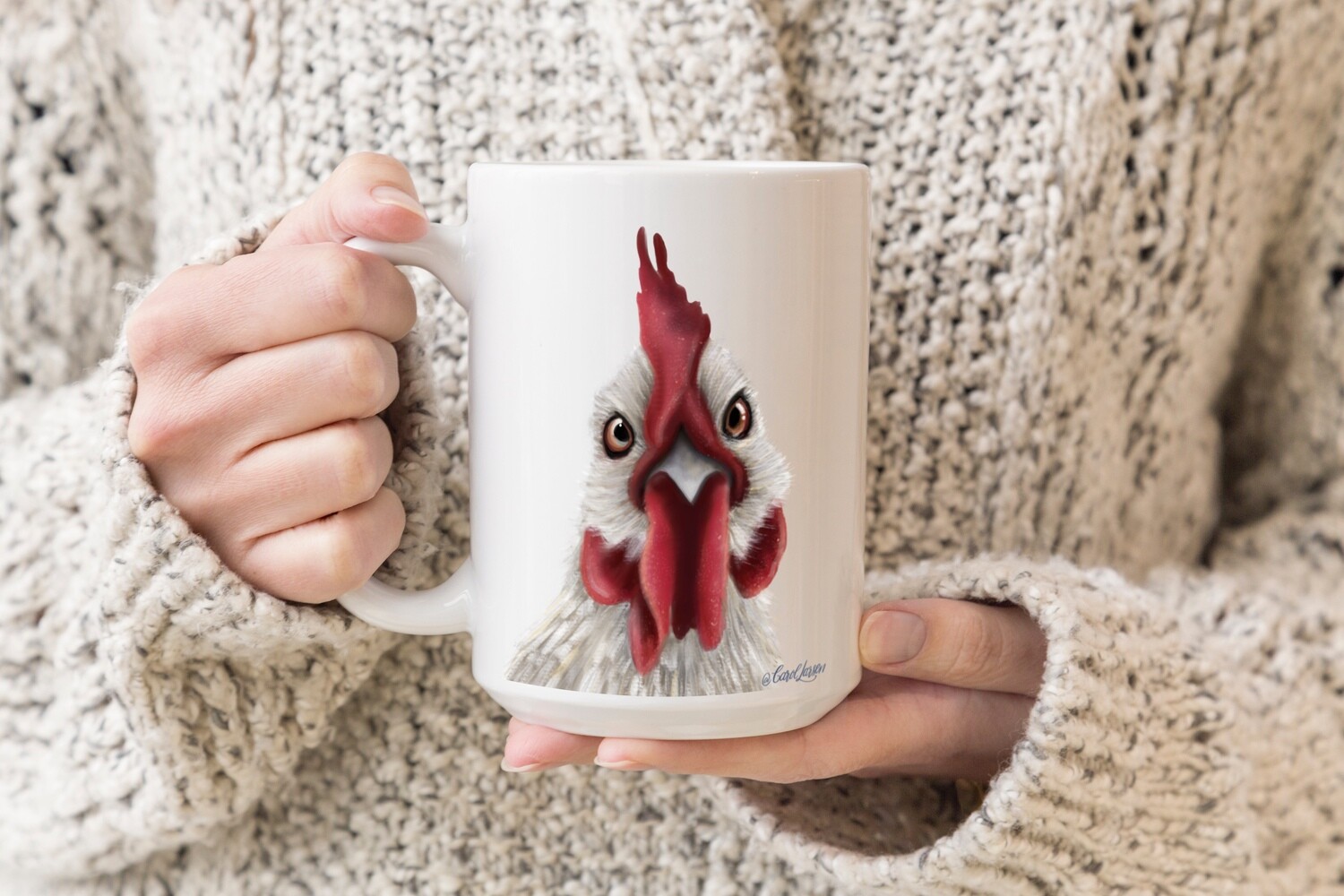 Chicken - Rise &amp; Shine Ceramic Mug 11 and 15oz sizes