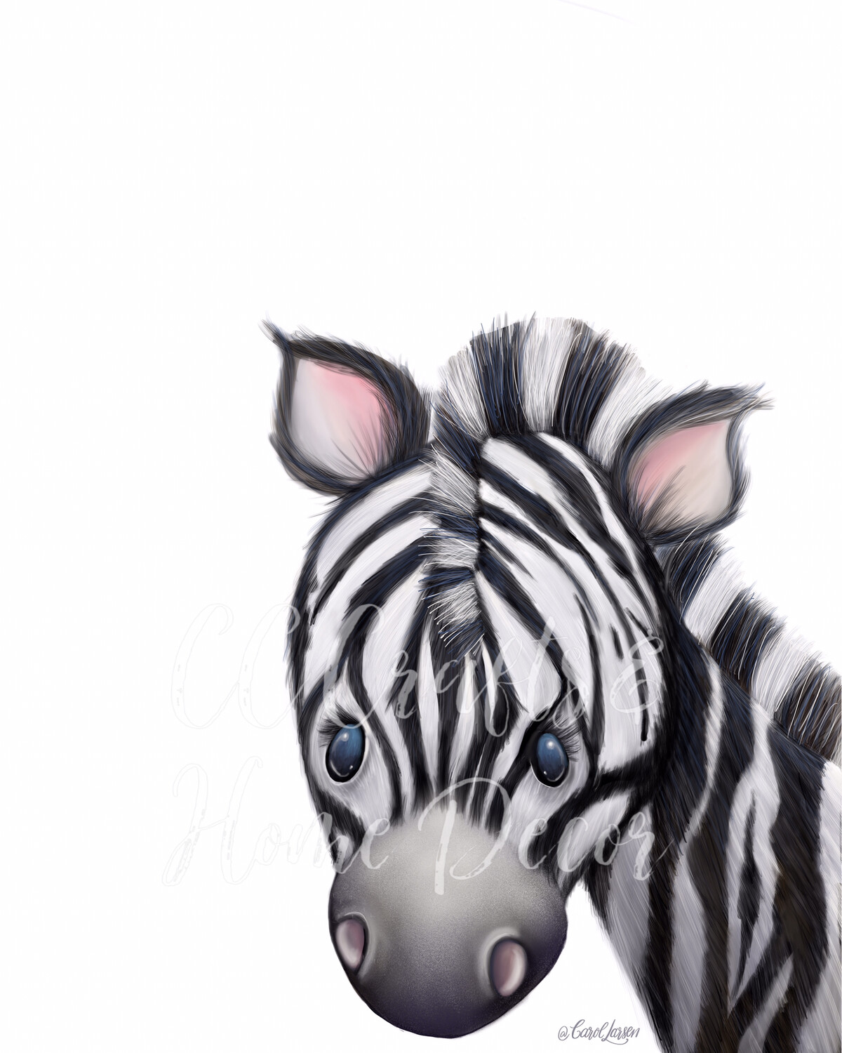 Zebra Safari Art Print