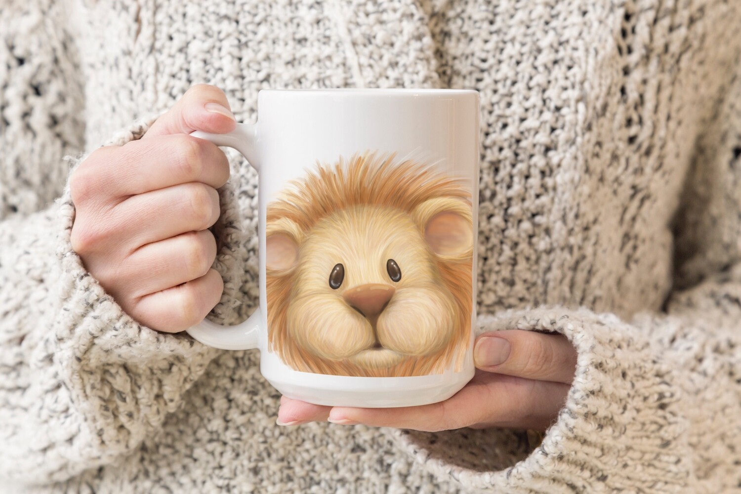 Lion - Be Courageous Ceramic Mug 11oz an 15oz sizes