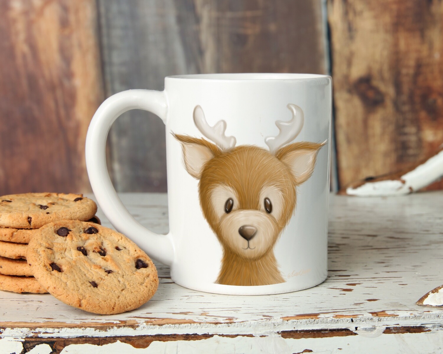Deer - BE Kind Ceramic Mug  11oz an 15oz sizes