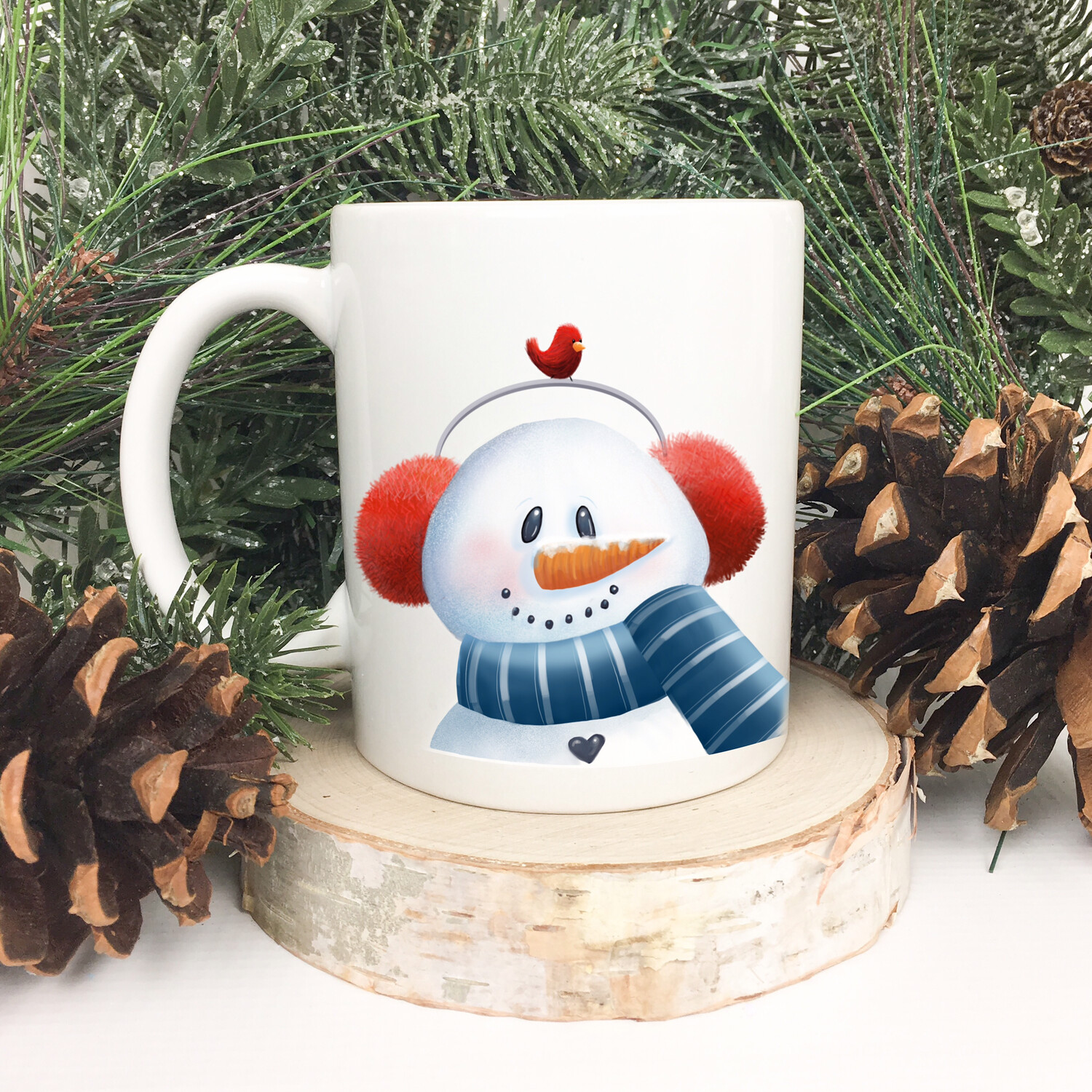 Snowman - Let It Snow Ceramic Mug 11oz an 15oz sizes