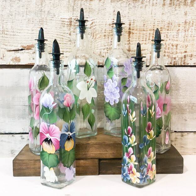 Hand Painted Everything Bottle - Lavender