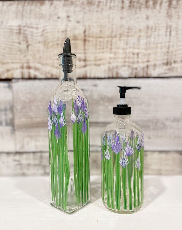 Hand Painted Everything Bottle - Lavender