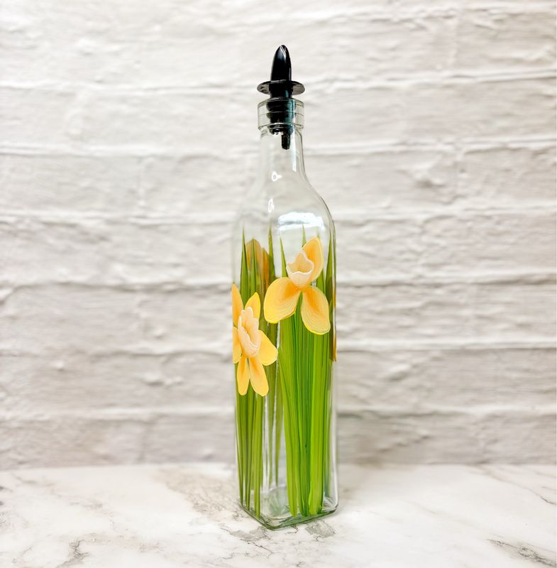 Hand Painted Everything Bottle - Daffodils