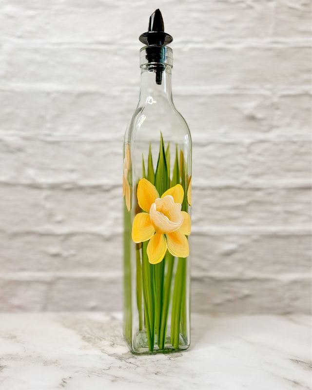 Hand Painted Everything Bottle - Daffodils