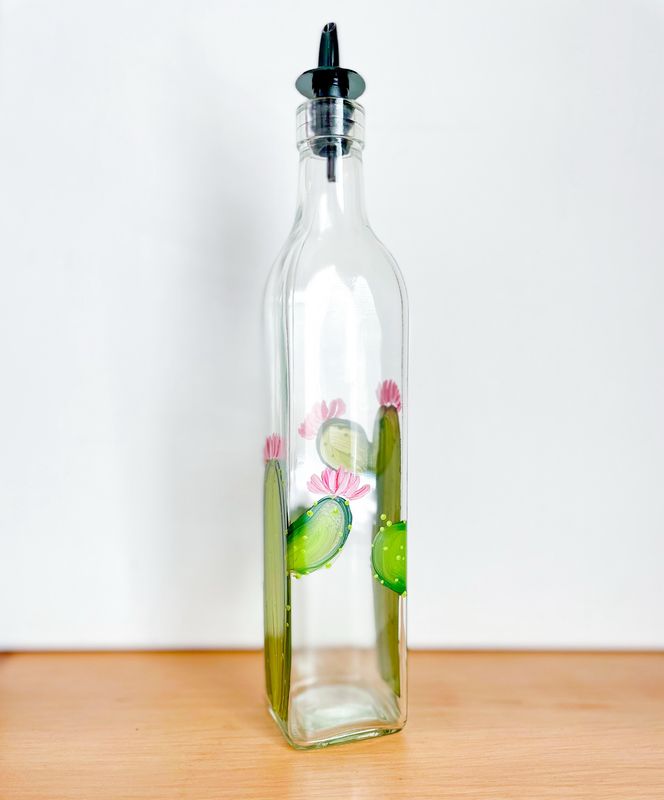 Hand Painted Everything Bottle - Cactus