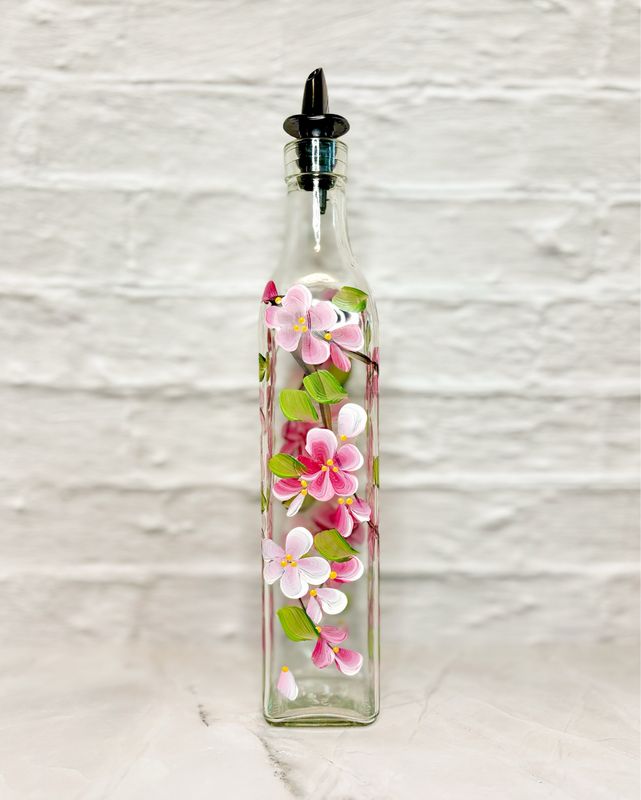 Hand Painted Everything Bottle - Cherry Blossoms