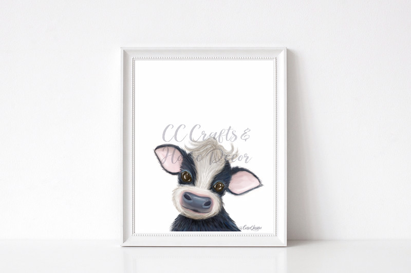 Baby Cow Art Print