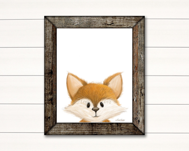 Fox Woodland Animal Art Print