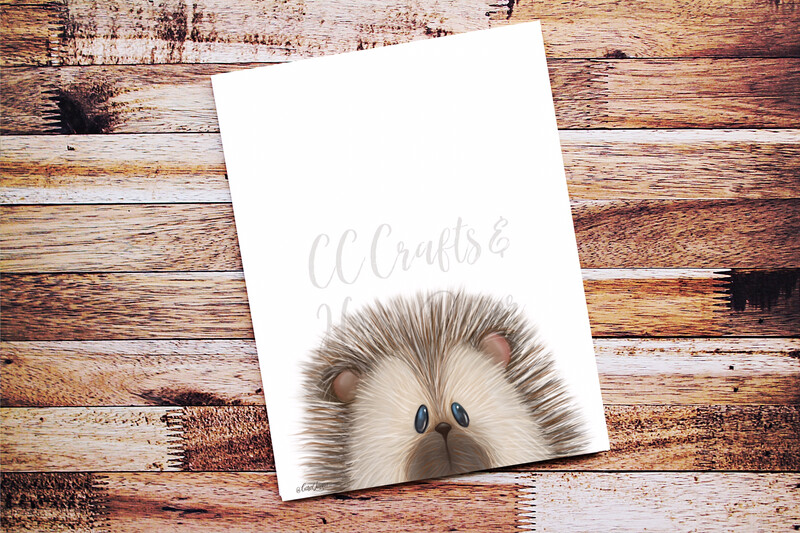 Hedgehog Woodland Art Print