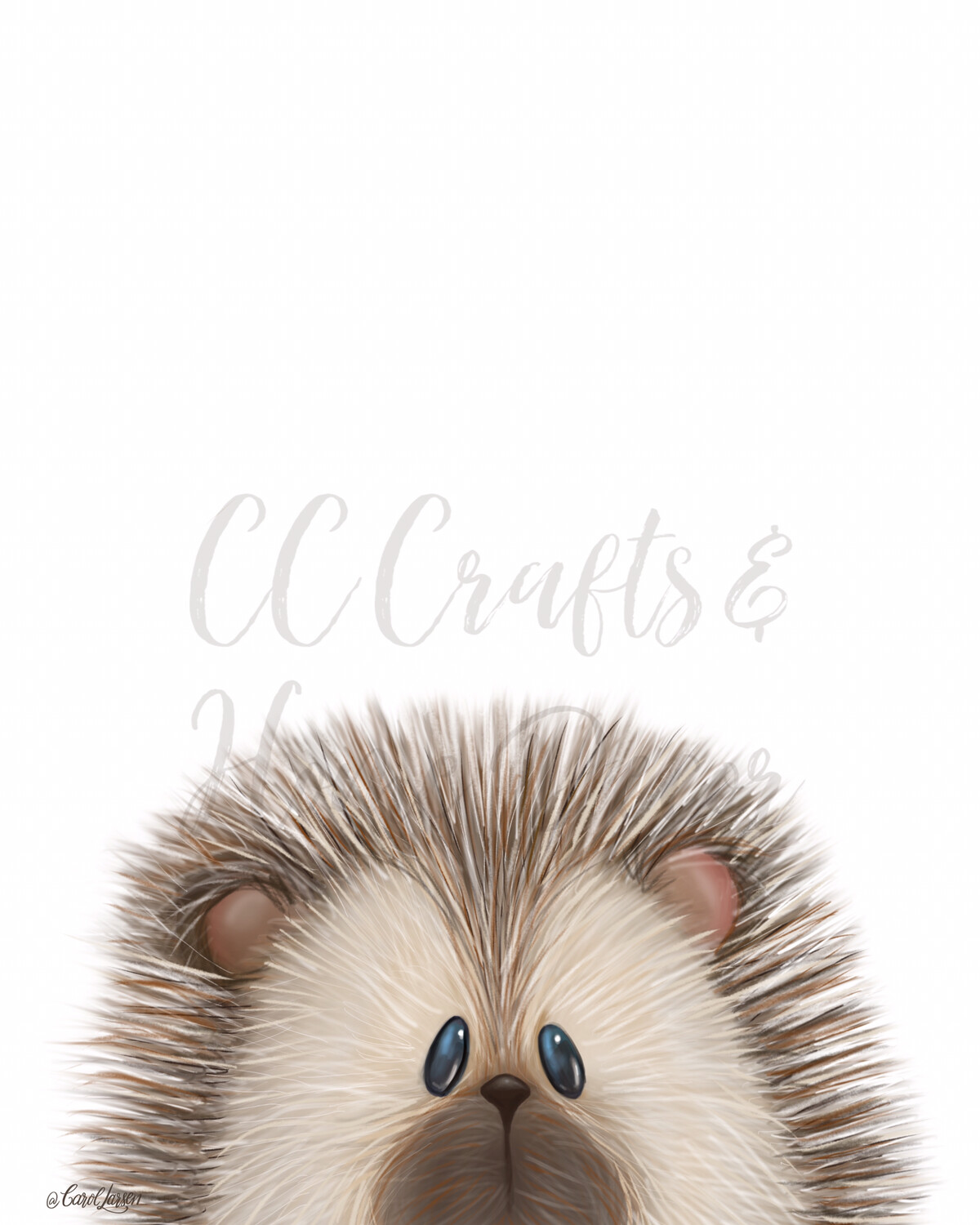Hedgehog Woodland Art Print