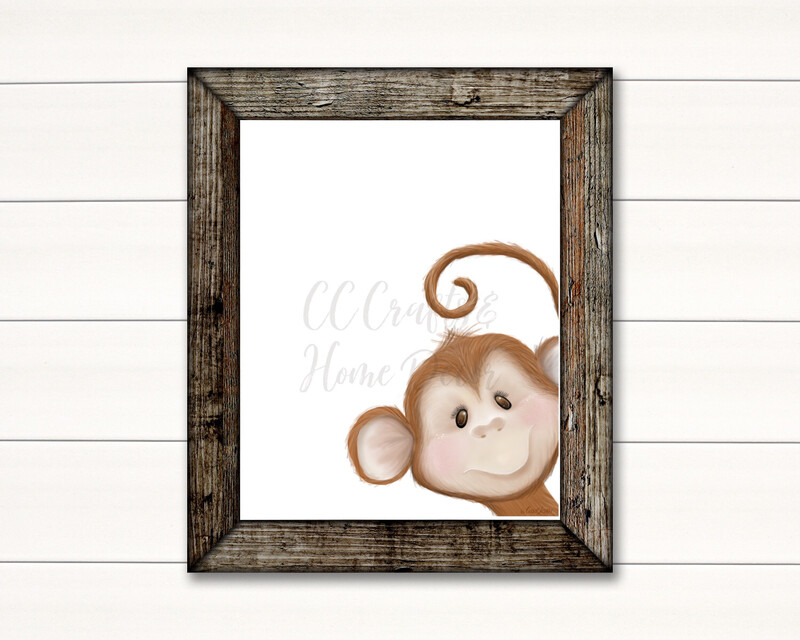 Monkey Safari Art Print