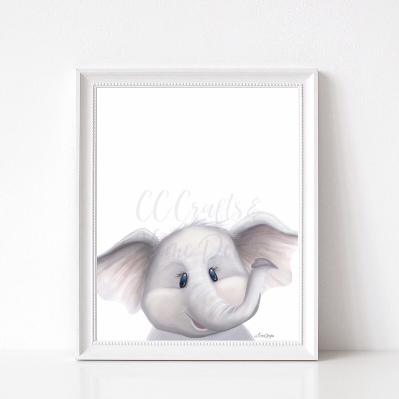 Elephant Safari Art Print