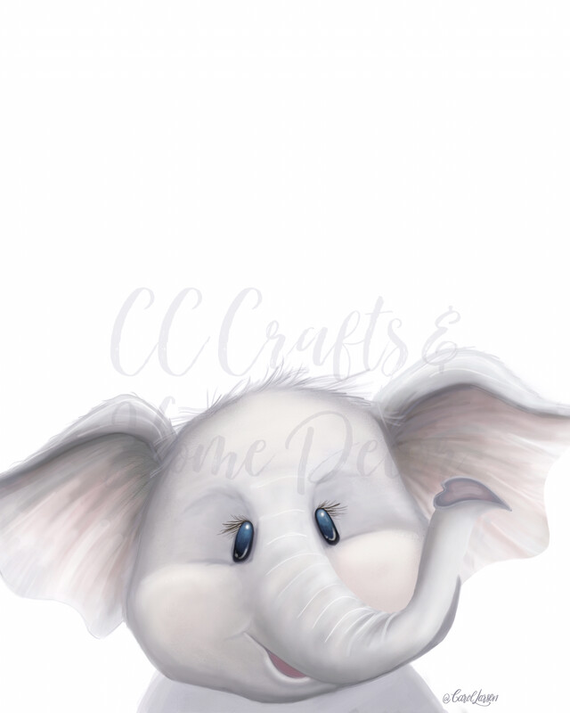 Elephant Safari Art Print