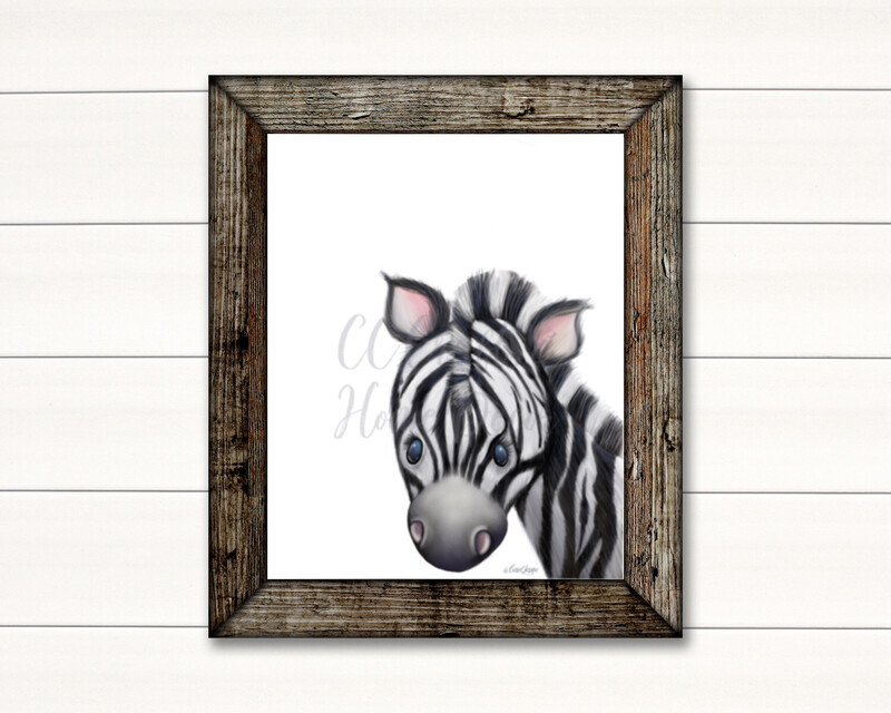 Zebra Safari Art Print