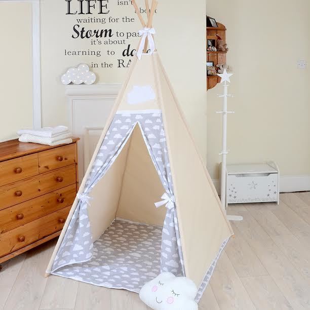 childrens grey teepee