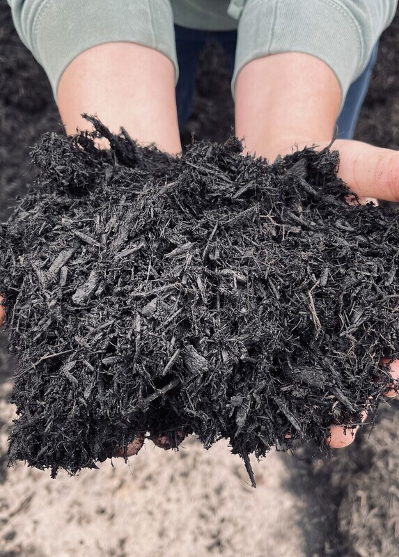 Black Mulch - All Bark Triple Shred - BY THE YARD