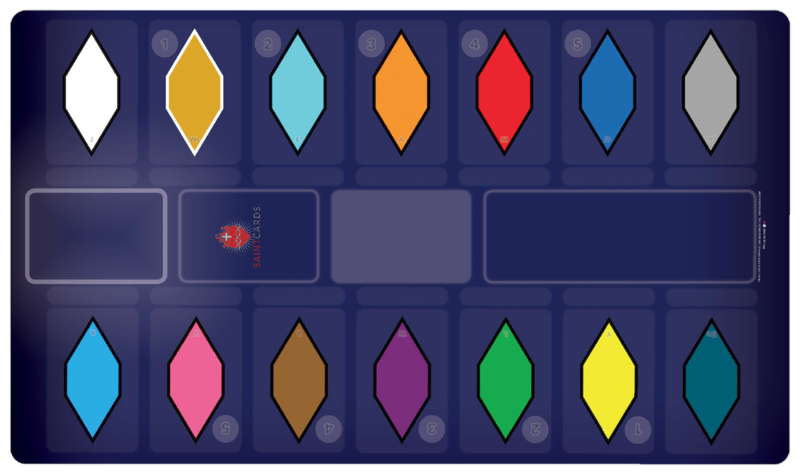 SaintCards: Official Deluxe Blue Game Mat SaintCards: Official Deluxe Blue Game Mat