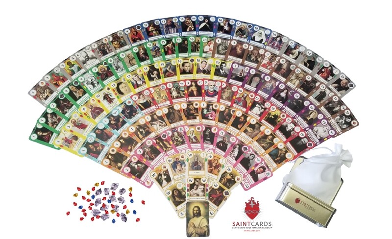 SaintCards: Base Game (106 SaintCards w/Tin) SaintCards: Base Game (106 SaintCards w/Tin)