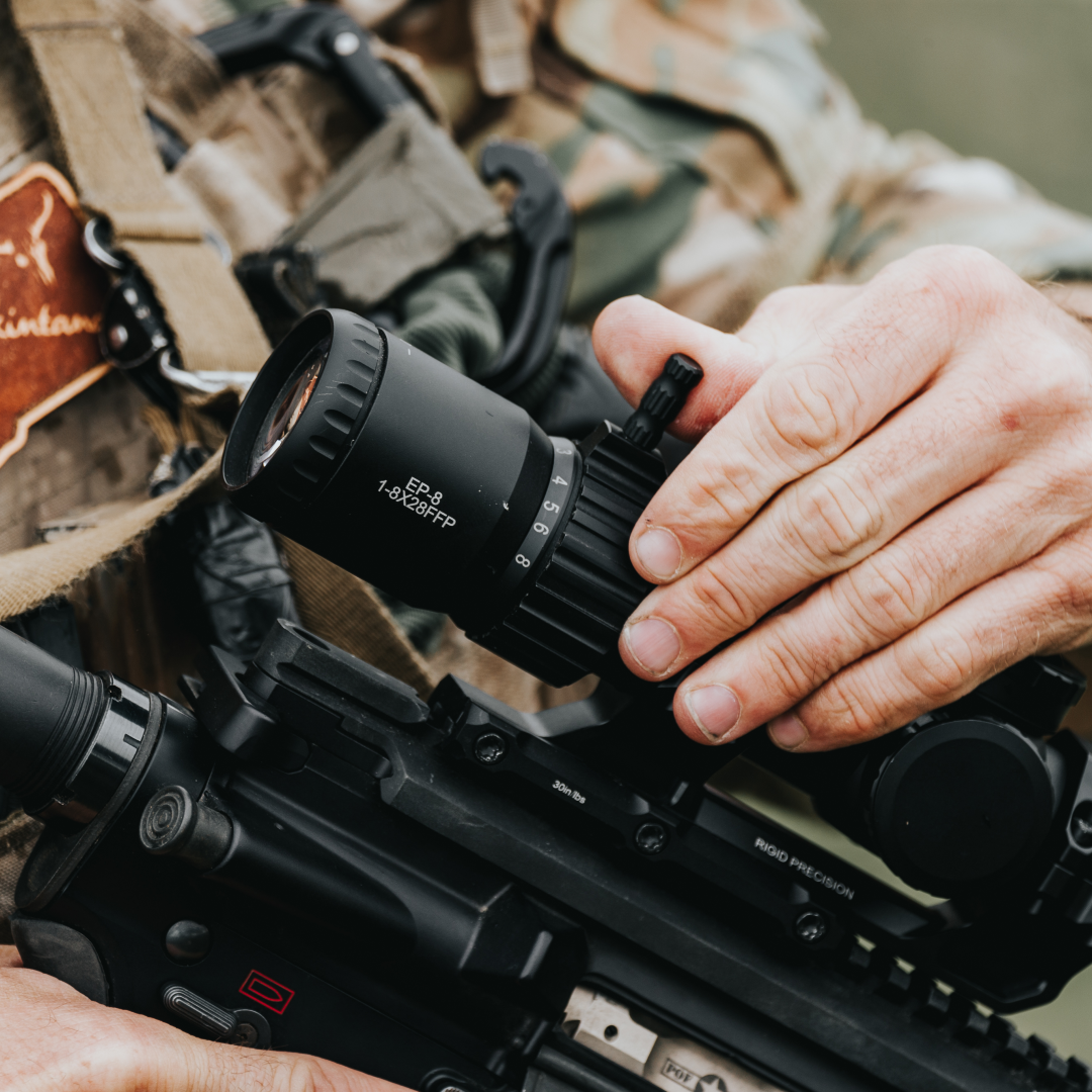 Arken Optics EP-8 1-8x28 LPVO FFP KLBOX Reticle – 34mm Tube Rifle