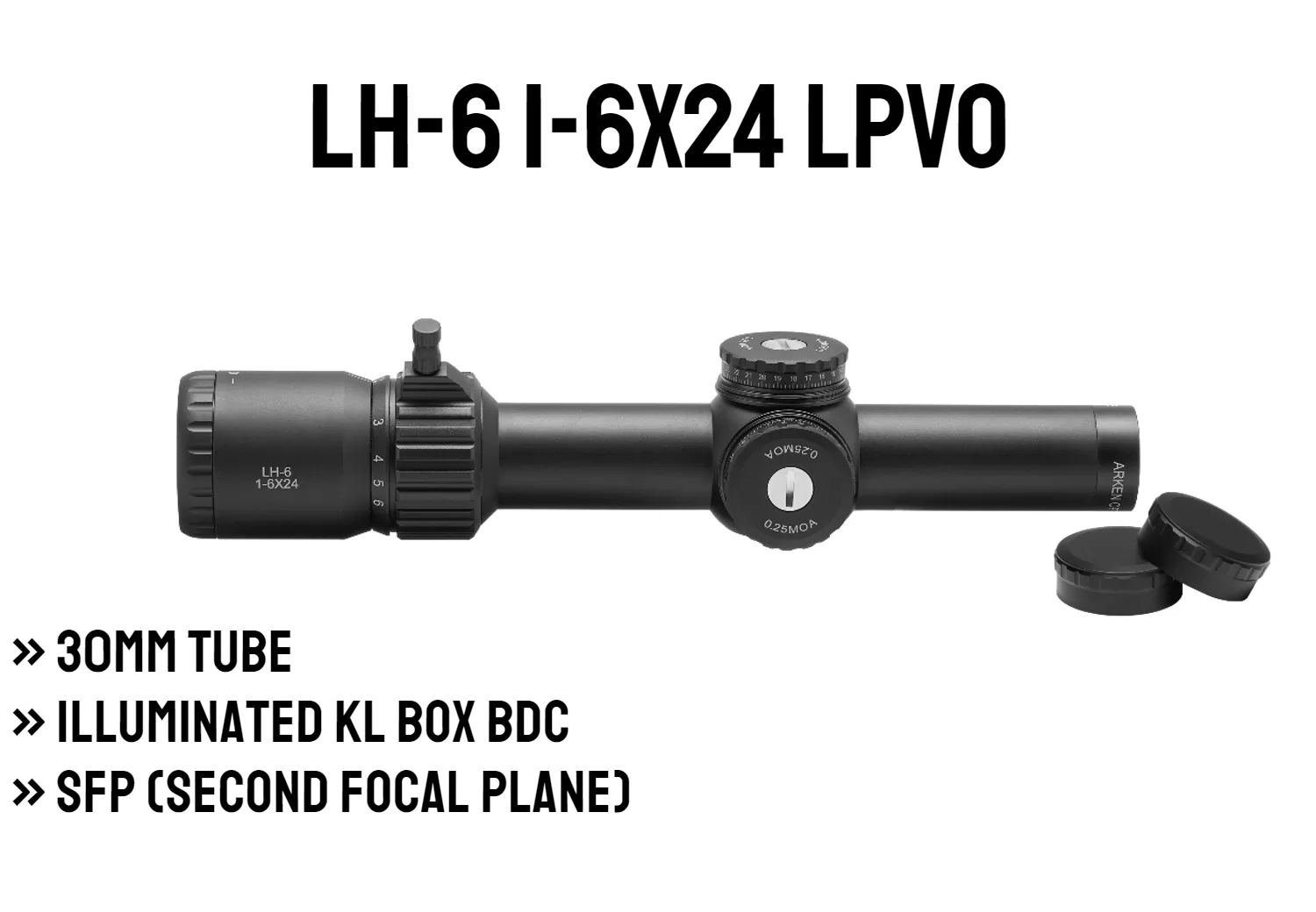 LH-6 1-6x24 SFP LPVO | Illum. KLBOX | 30mm Tube