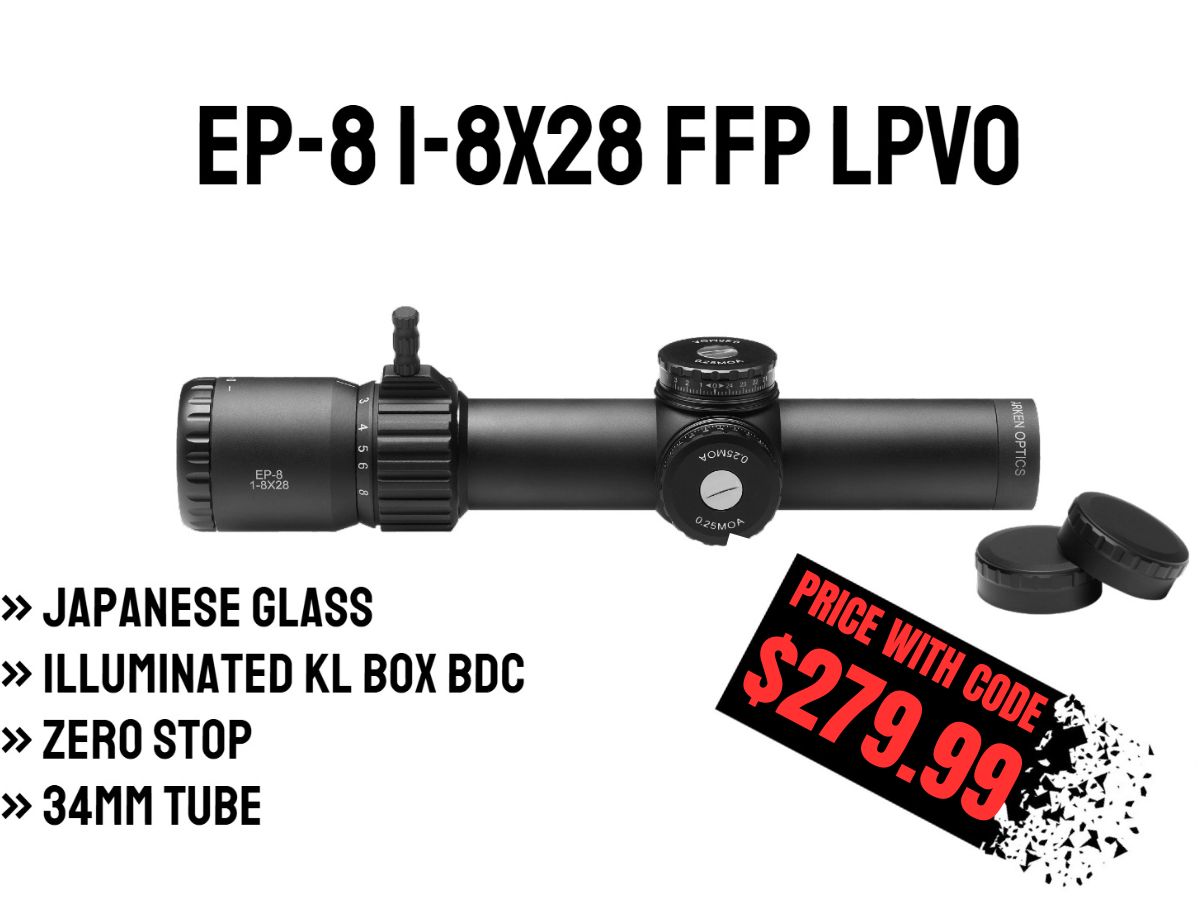 EP-8 1-8x28 FFP LPVO | Illum. KLBOX | 34mm Tube