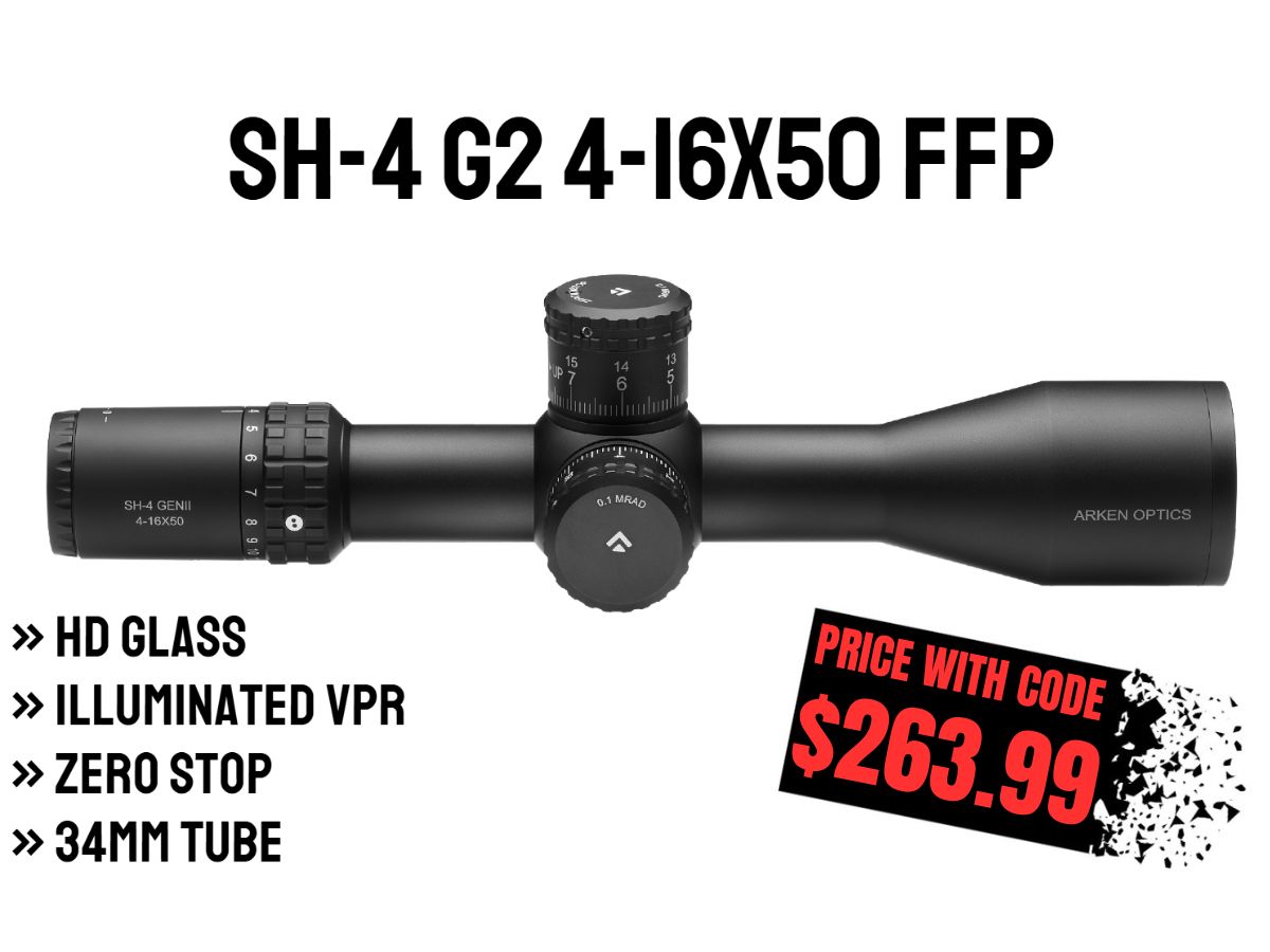 SH-4 4-16X50 GEN2 FFP Illuminated VPR - Zero Stop - 34mm Tube