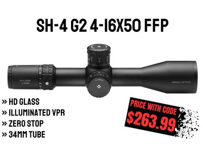 SH-4 4-16X50 GEN2 FFP Illuminated VPR - Zero Stop - 34mm Tube