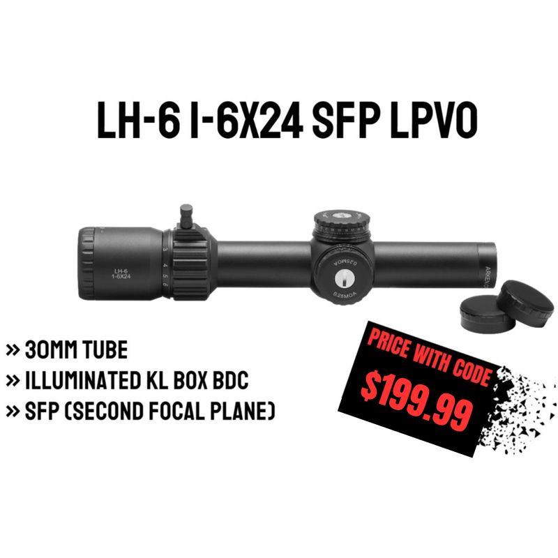 LH-6 1-6x24 SFP LPVO | Illum. KLBOX | 30mm Tube LH-6 1-6x24 SFP LPVO | Illum. KLBOX | 30mm Tube