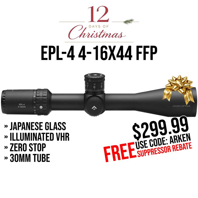 EPL-4 4-16X44 FFP Illuminated VHR - Zero Stop - 30mm Tube