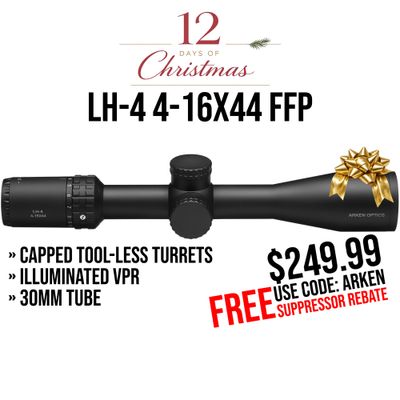 LH-4 4-16x44 FFP | Capped Tool-less Turrets | Illum. VPR | 30mm Tube