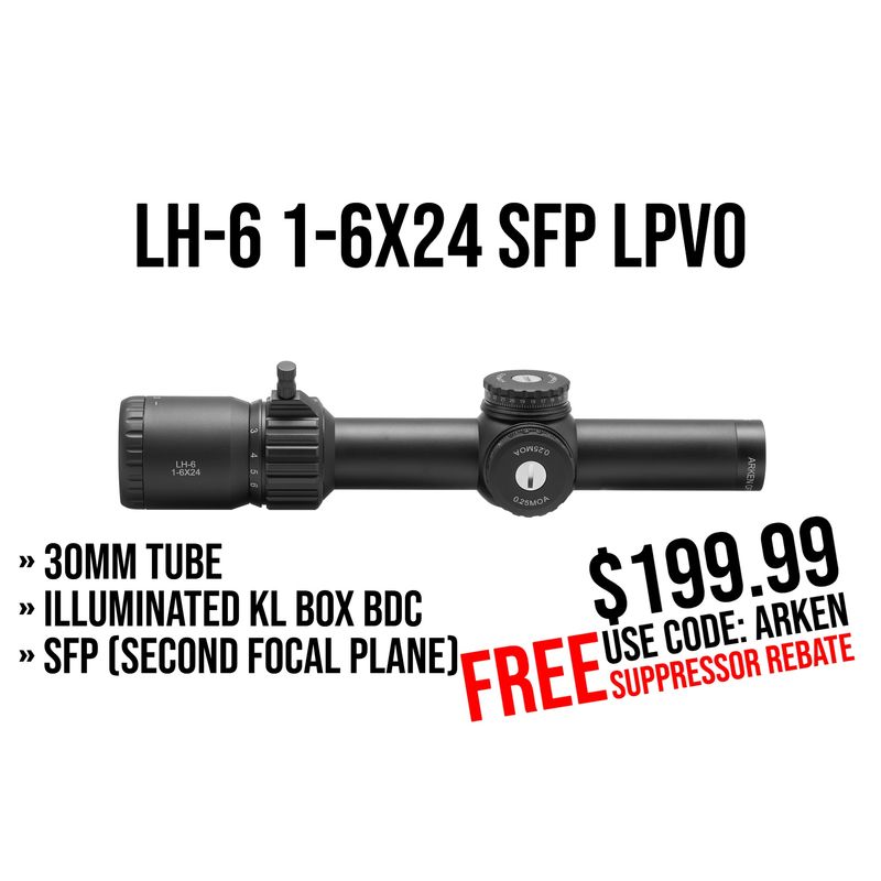 LH-6 1-6x24 SFP LPVO | Illum. KLBOX | 30mm Tube