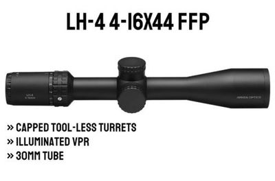 LH-4 4-16x44 FFP | Capped Tool-less Turrets | Illum. VPR | 30mm Tube